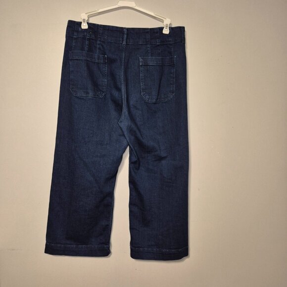 Maeve The Colette Crop High-Rise Wide-Leg Jeans Size 33 - Picture 8 of 11
